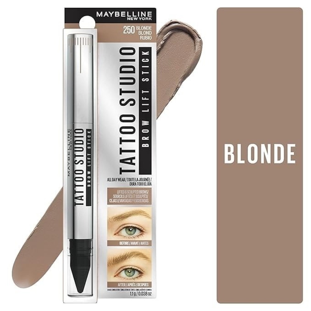 Maybelline TattooStudio Brow Lift Stick 250 Blonde 2 Pack